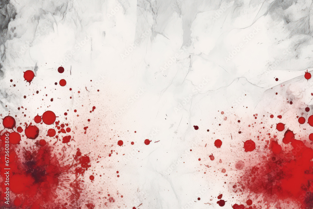 Red ink splash on white background Red ink splash on white background