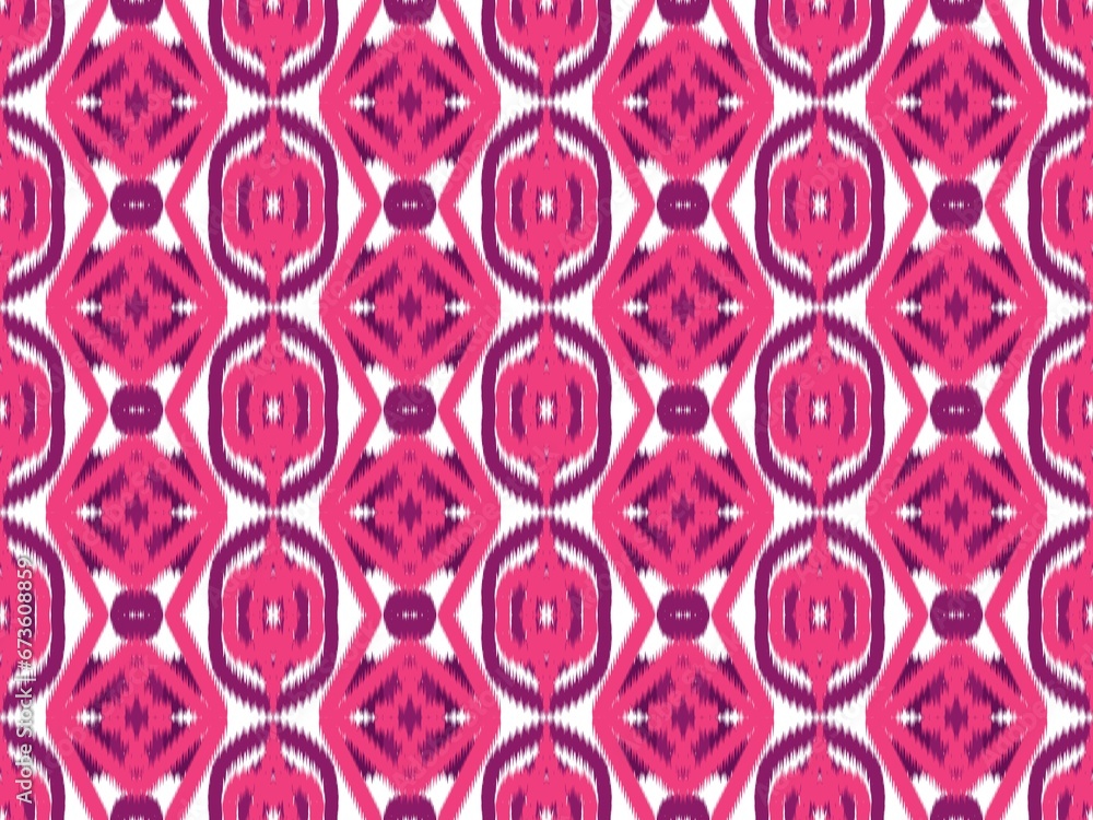 Ikat ethnic pattern seamless. seamless pattern. Design for fabric, curtain, background, carpet, wallpaper, clothing, wrapping, Batik, fabric, pillow, textile,card,pattern sty