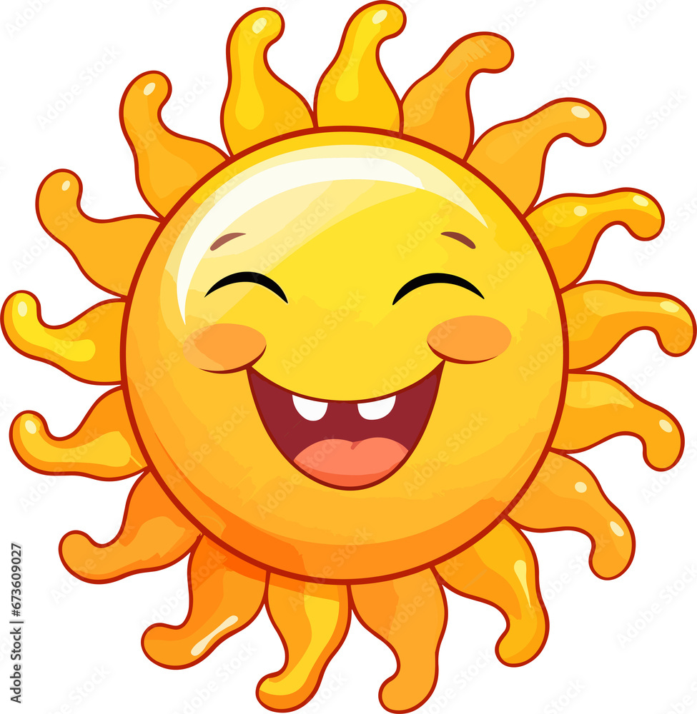 Funny sun Illustration 