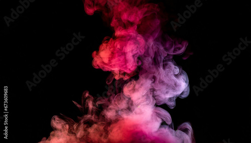 Colorful Smoke Against a Dark Background