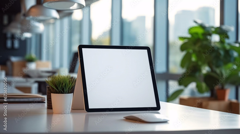 a laptop on a table a laptop on a table