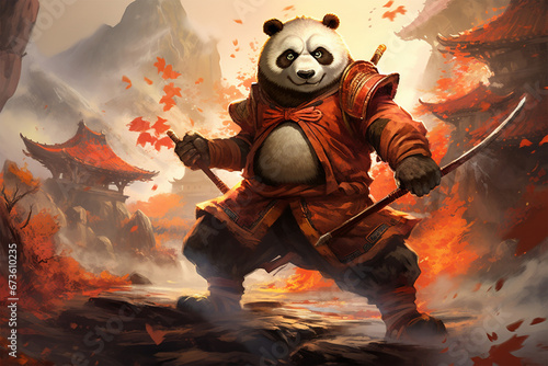 kung fu master panda illustration