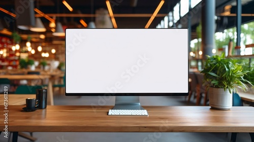 a computer on a table