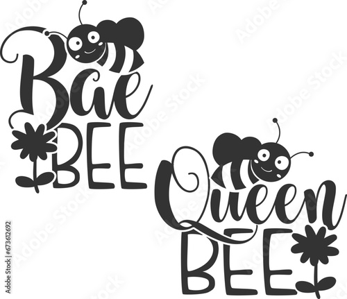 Bae Bee   Queen Bee - Mother Daughter Matching Designs