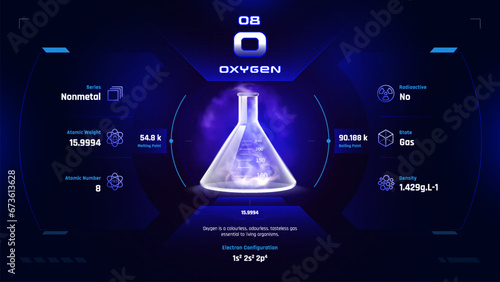 Oxygen Parodic Table Element 08-Fascinating Facts and Valuable Insights-Infographic vector illustration design
