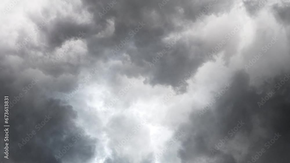 view of dark Colonimus clouds and lightning strikes view of dark Colonimus clouds and lightning strikes