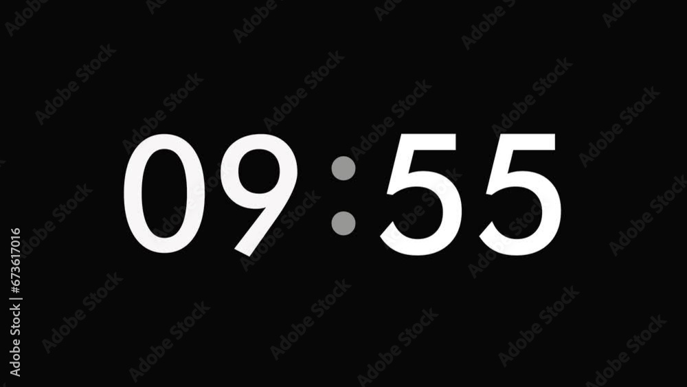 10 minutes countdown timer animation, 4k 10 minutes countdown timer animation, 4k
