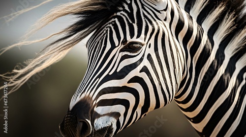 a zebra looking at the camera