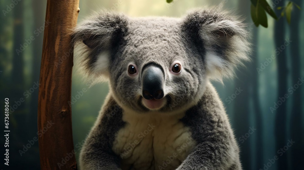 Obraz premium a koala bear in a tree