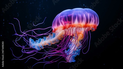 a jellyfish in the water