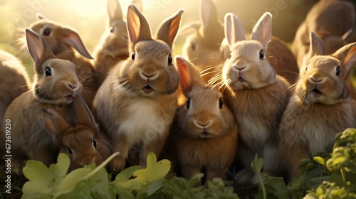 a group of bunnies photo