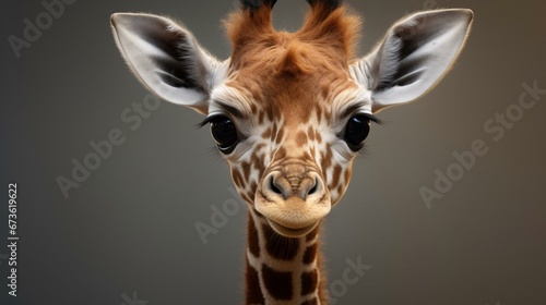 a giraffe with a human face