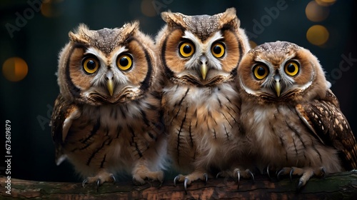 a group of owls