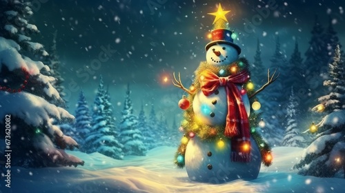 snowman for christmas © Aliaksei