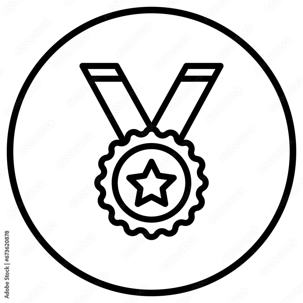 Medal Vector Icon Design Illustration Medal Vector Icon Design Illustration