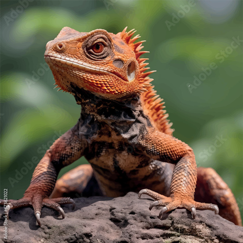 high resolution Illustration of a agamas