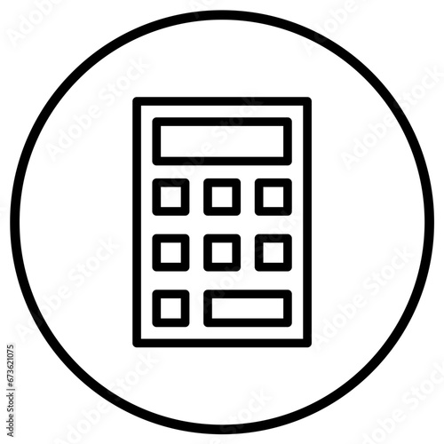 Calculator Vector Icon Design Illustration