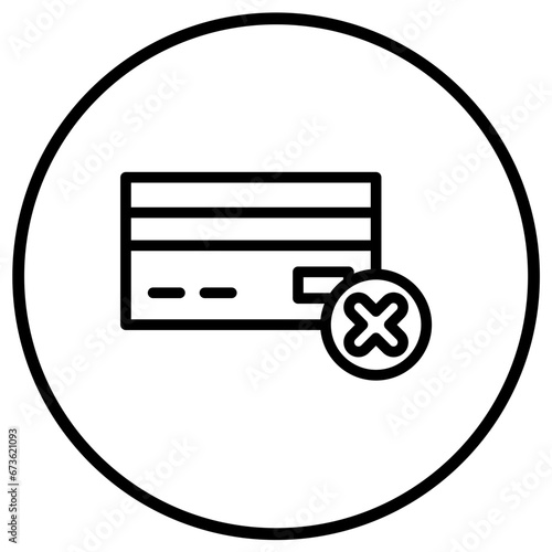 Payment failed Vector Icon Design Illustration