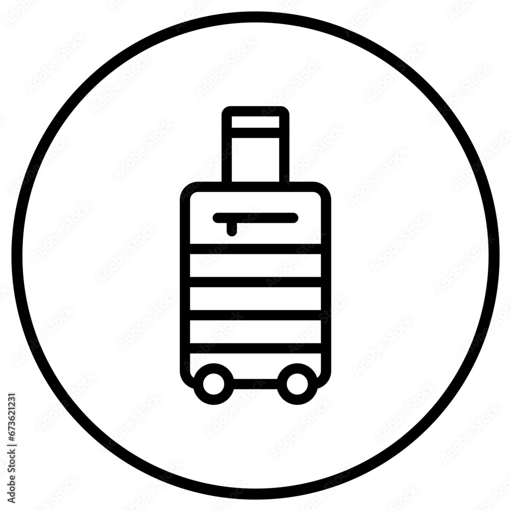 Luggage Vector Icon Design Illustration Luggage Vector Icon Design Illustration