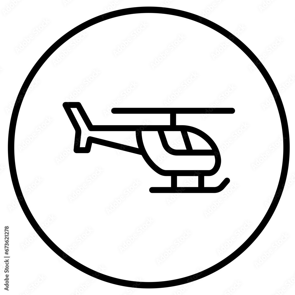 Helicopter Vector Icon Design Illustration Helicopter Vector Icon Design Illustration