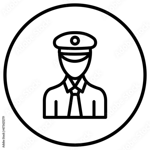 Pilot Vector Icon Design Illustration