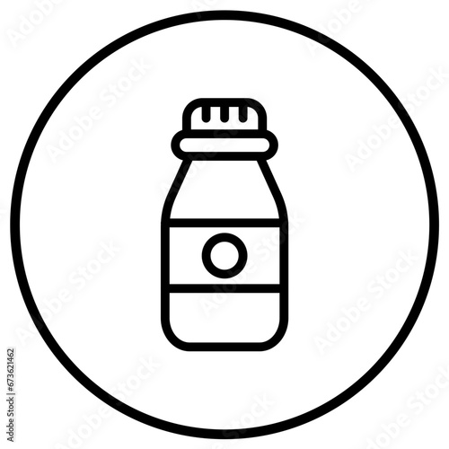 Vial bottle Vector Icon Design Illustration