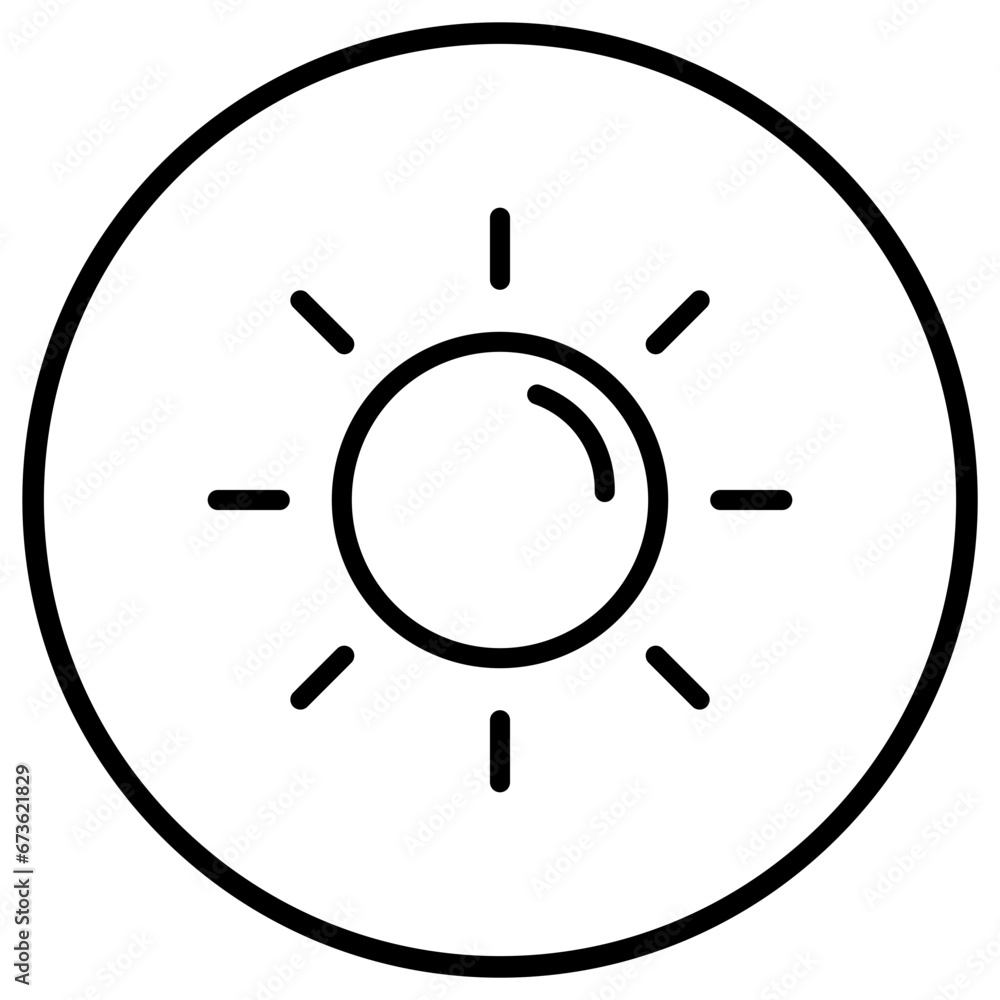 Sun Vector Icon Design Illustration