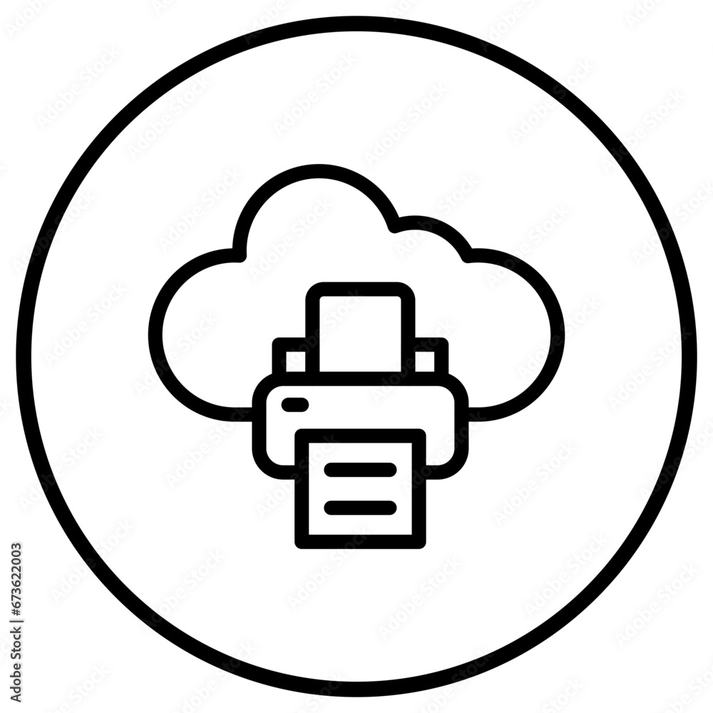 Printer Vector Icon Design Illustration