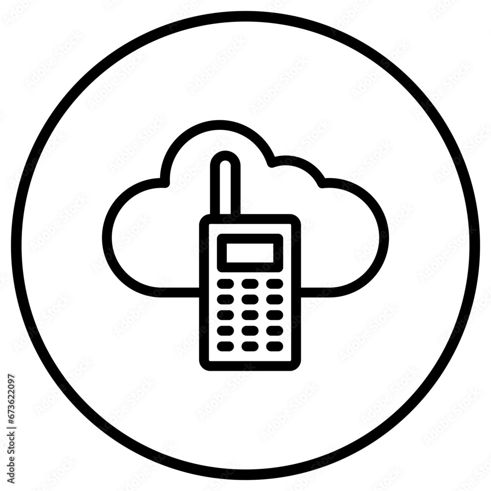 Walkie talkie Vector Icon Design Illustration Walkie talkie Vector Icon Design Illustration