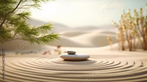 a ring on a beach