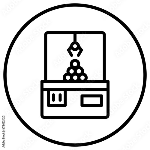 Crane machine Vector Icon Design Illustration
