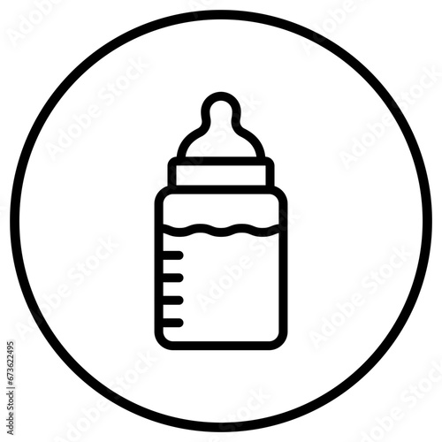 Feeding bottle Vector Icon Design Illustration