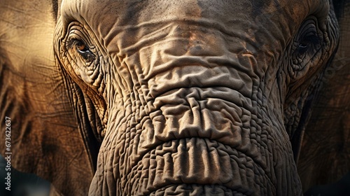 a close up of an elephant