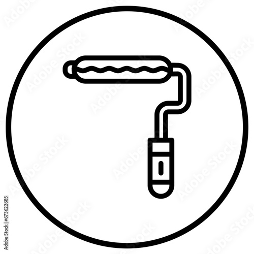 Paint roller Vector Icon Design Illustration