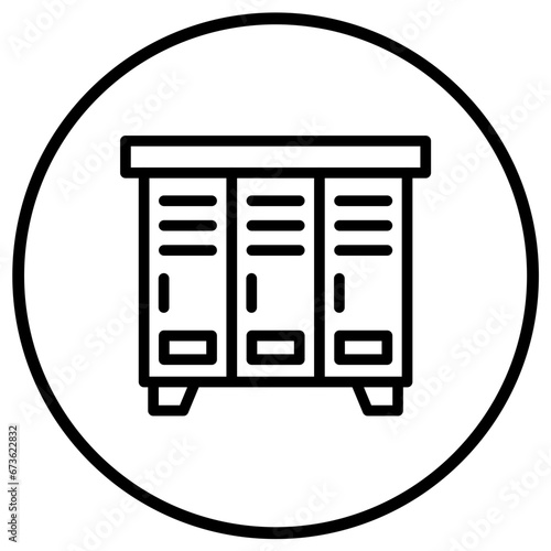 Locker Vector Icon Design Illustration
