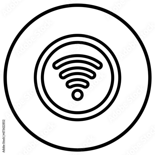 Wifi signal Vector Icon Design Illustration