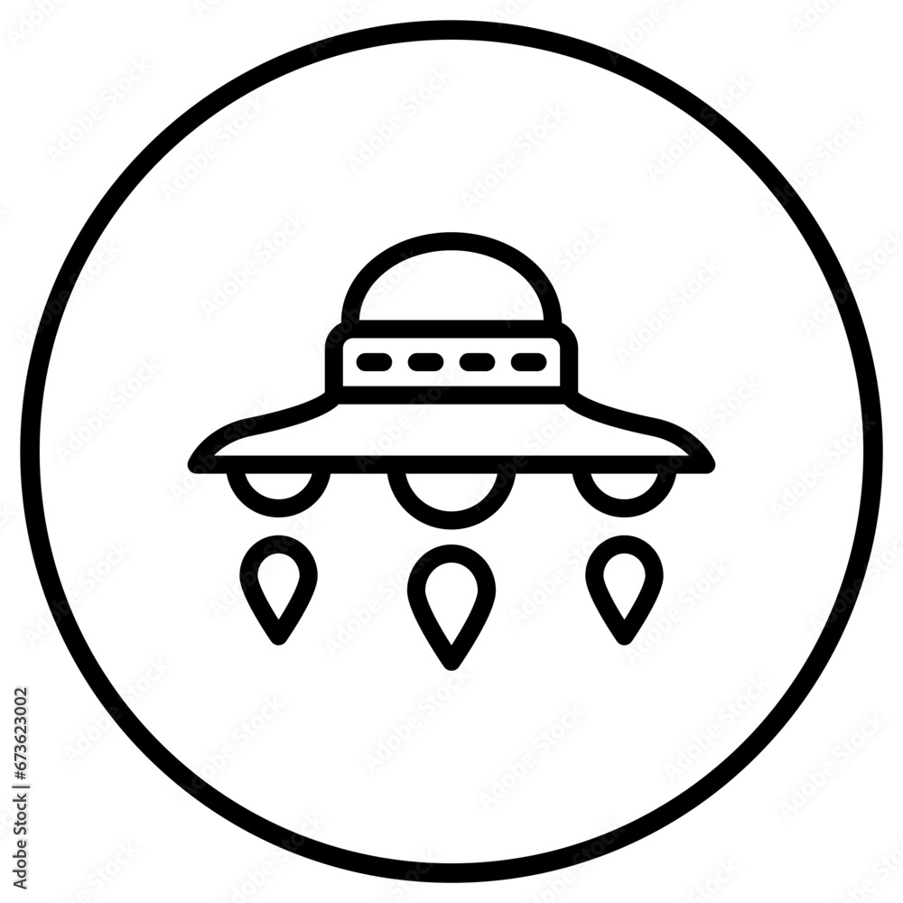 Ufo Vector Icon Design Illustration Ufo Vector Icon Design Illustration