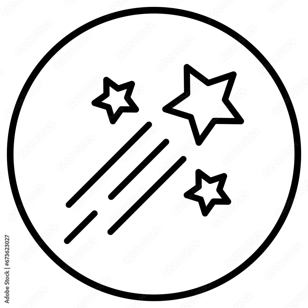 Shooting stars Vector Icon Design Illustration Shooting stars Vector Icon Design Illustration