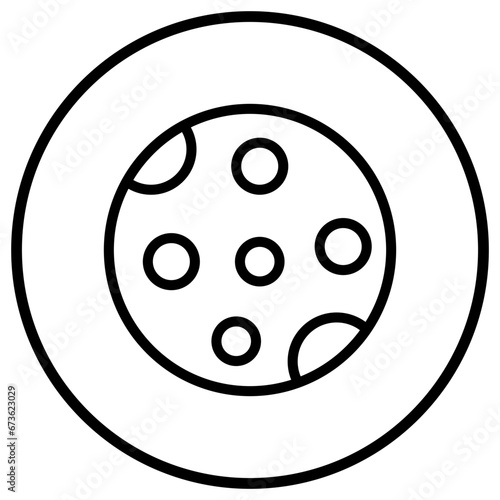 Moon phase Vector Icon Design Illustration
