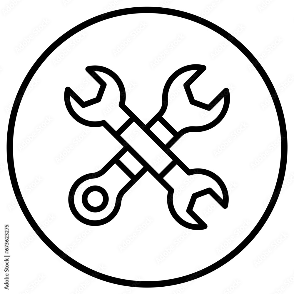 Wrench Vector Icon Design Illustration Wrench Vector Icon Design Illustration