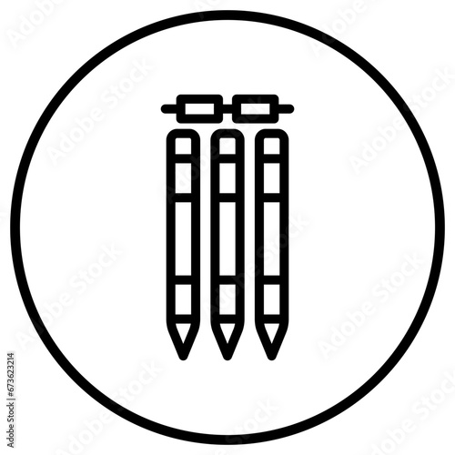 Wickets Vector Icon Design Illustration