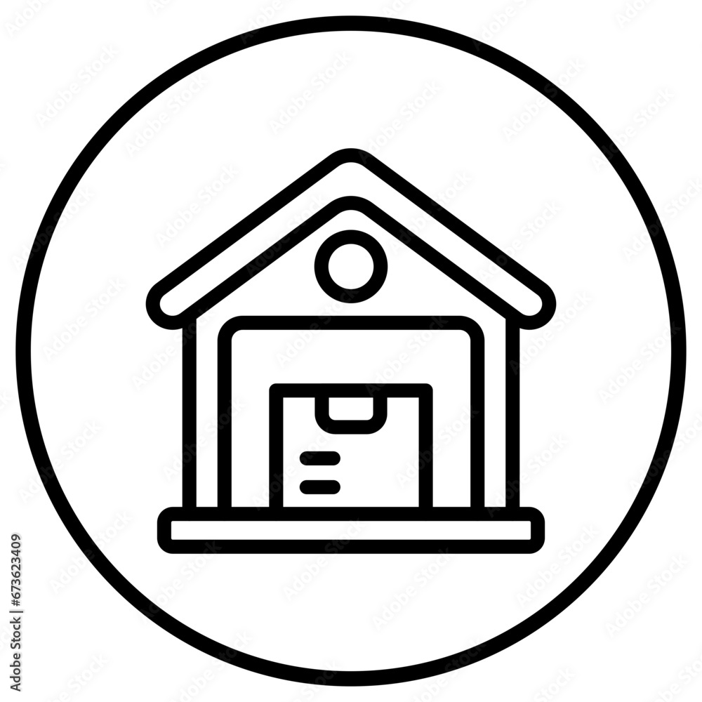 Ware house Vector Icon Design Illustration Ware house Vector Icon Design Illustration