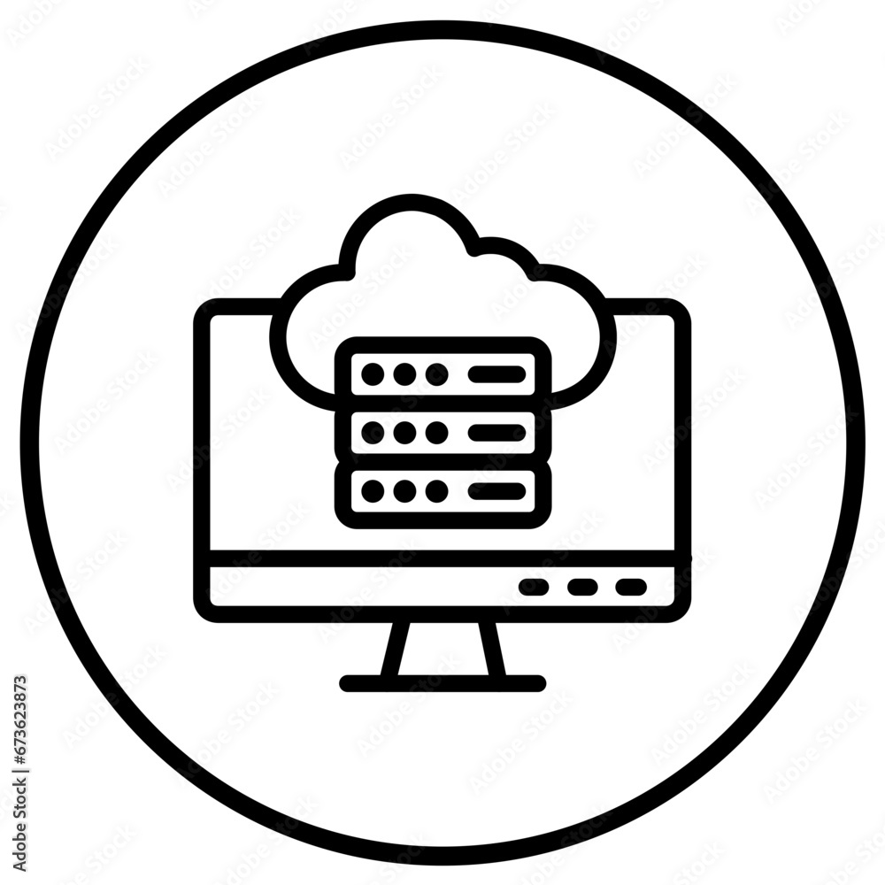 Cloud data Vector Icon Design Illustration Cloud data Vector Icon Design Illustration