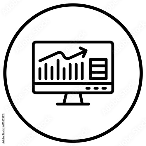 Sales report Vector Icon Design Illustration