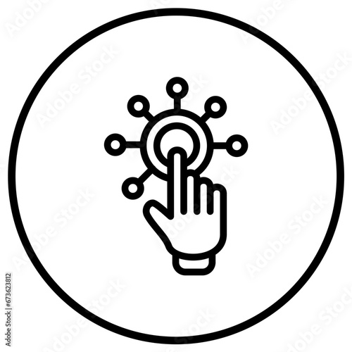 Interactivity Vector Icon Design Illustration