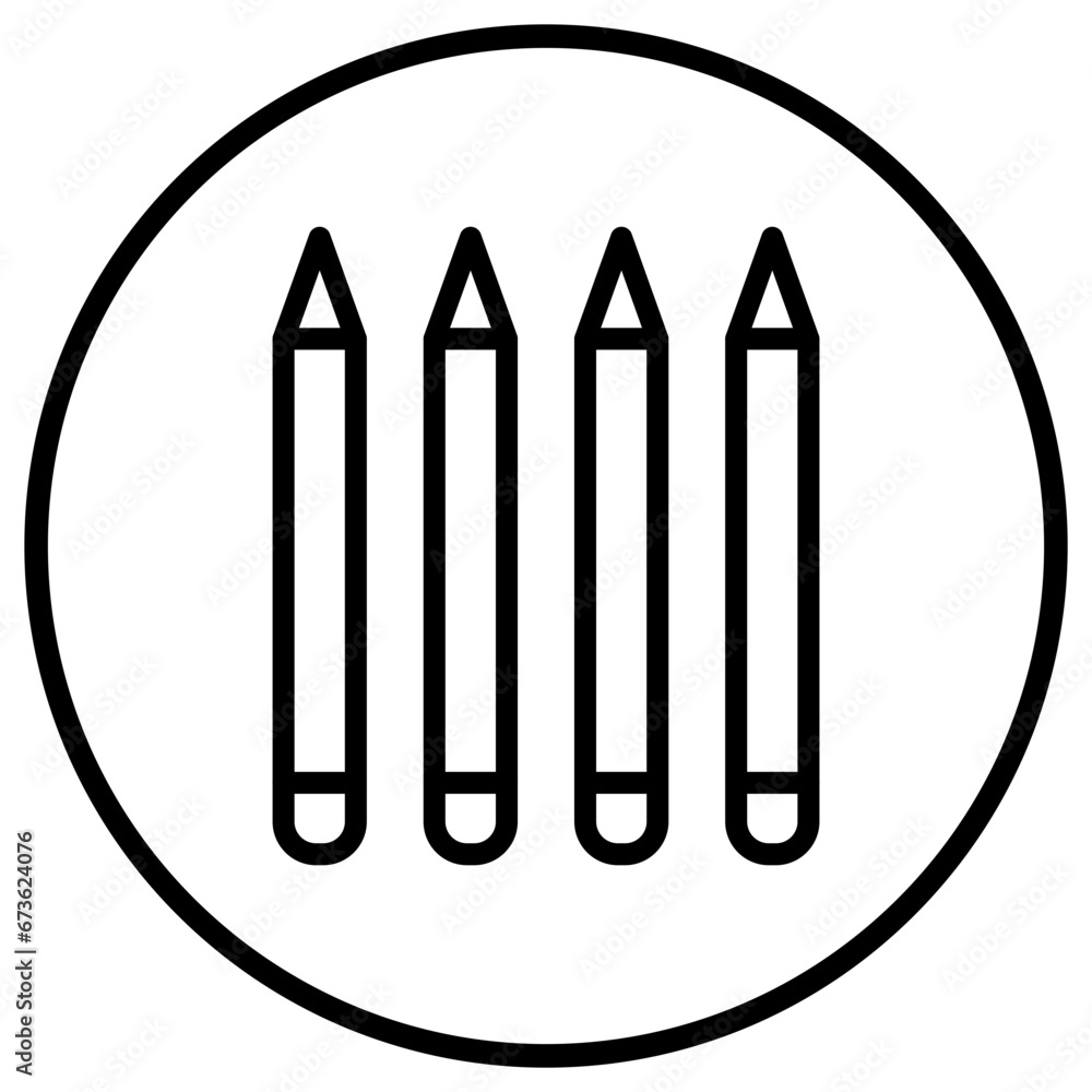 Eye pencil Vector Icon Design Illustration Eye pencil Vector Icon Design Illustration