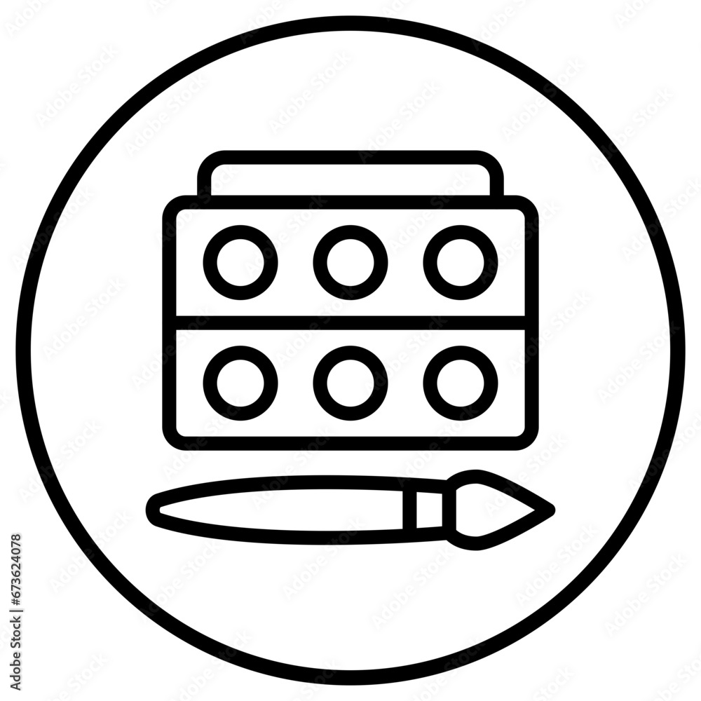 Eye shadow Vector Icon Design Illustration Eye shadow Vector Icon Design Illustration