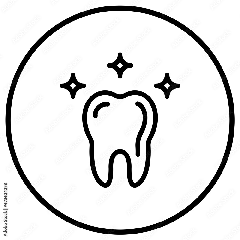 Obraz premium Teeth Vector Icon Design Illustration