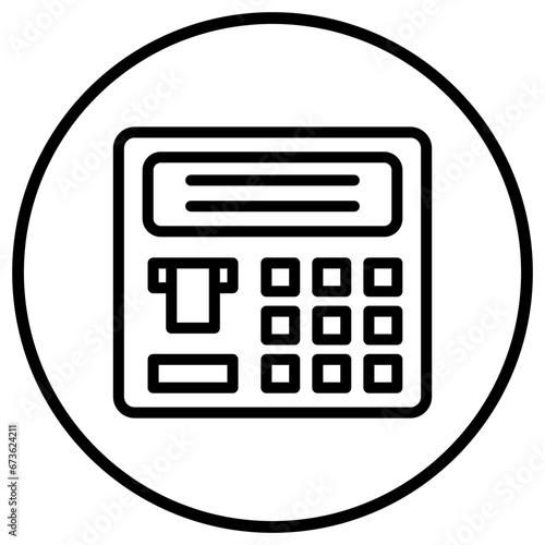 Atm machine Vector Icon Design Illustration