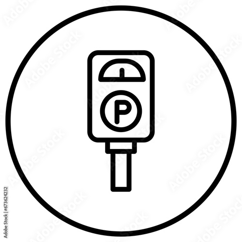 Parking meter Vector Icon Design Illustration